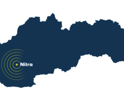 Nitra (Slowakije) op de kaart